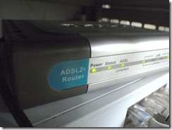 ADSL2ルータモデム